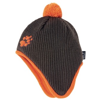 Jack Wolfskin Kids Knitted Pompom Cap olive-brown S olive-brown | S
