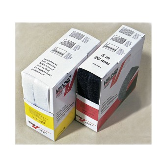 Velcro 'Haken und Flausch' 20 mm, schwarz, SK, 5m Box 