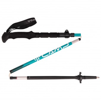 Camp Megasonic Trekkingstöcke black-turquoise black-turquoise