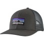 Patagonia P-6 Logo Trucker Hat, Farbe: forge grey