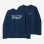 Patagonia Womens P6 Logo Responsibili Longsleeve, Farbe: tidepool blue